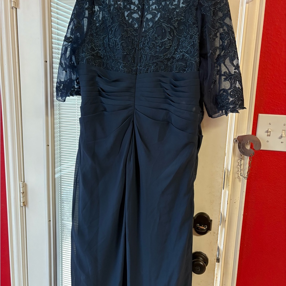 JJs House Navy Lace Wedding Dress